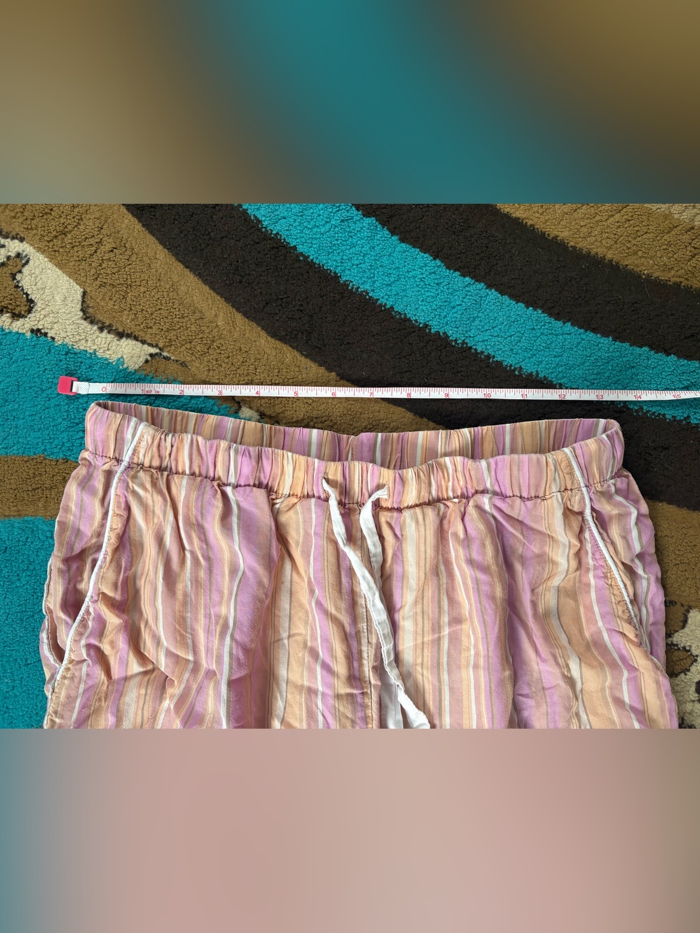 stars above Pink Orange & Cream Striped 3-Piece Pajama Set with Shorts and Pants - Picture 7 of 10
